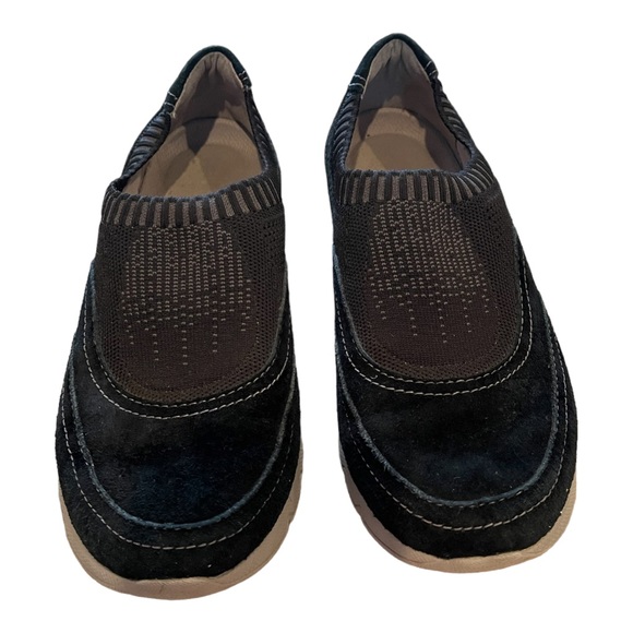 Dansko Women’s Alice Slip On Sneakers Black Leather Suede Elastic Shoes - 7 - Picture 9 of 9